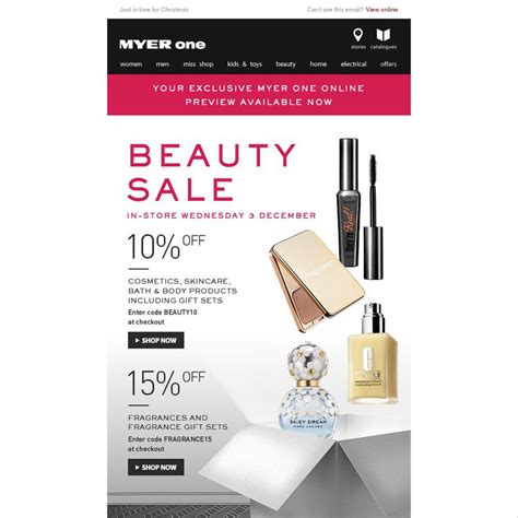 myer makeup sale